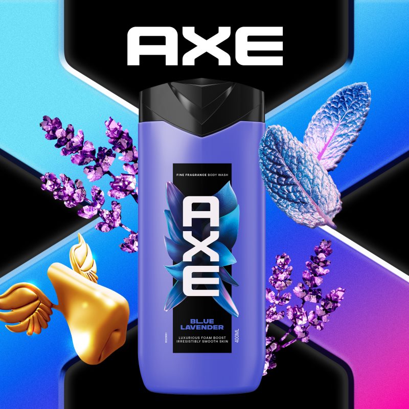 Axe Premium Blue Lavender sprchový gel pro muže 400 ml (obrázek 3)