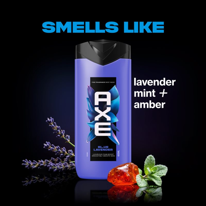 Axe Premium Blue Lavender sprchový gel pro muže 400 ml (obrázek 4)