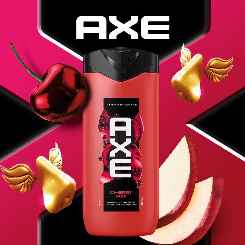 Axe Premium Cherry Fizz sprchový gel pro muže 400 ml (obrázek 3)