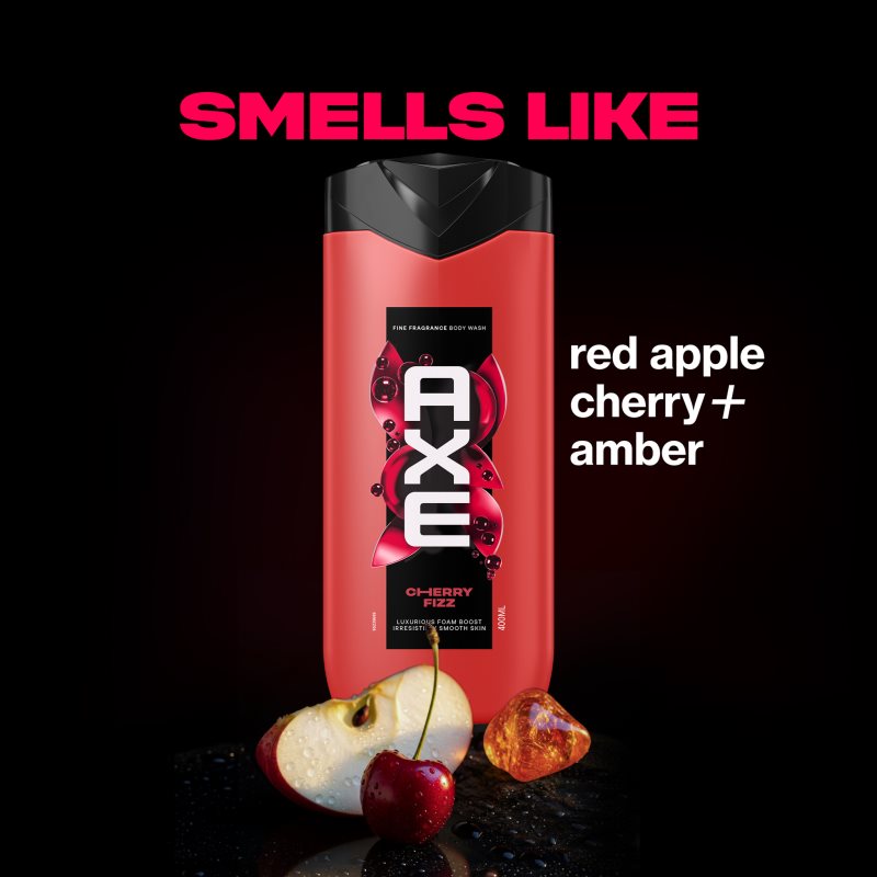 Axe Premium Cherry Fizz sprchový gel pro muže 400 ml (obrázek 4)