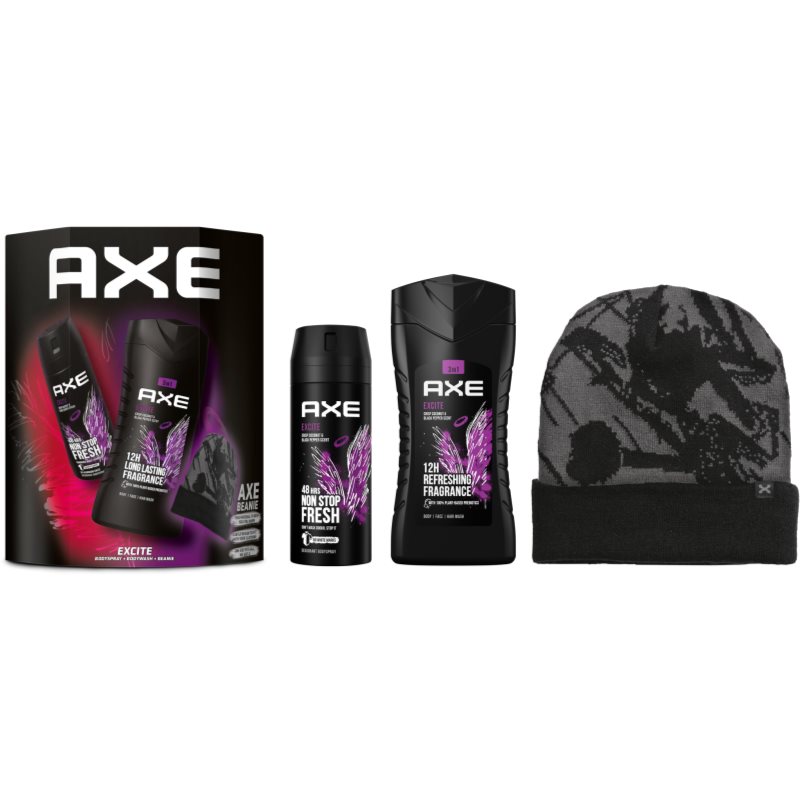Axe Excite gift set (for body and hair) for men
