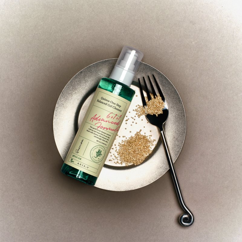 AXIS-Y 6+1+1 Advanced Formula Quinoa One-Step Balanced Gel Cleanser čisticí a odličovací gel pro citlivou pleť 180 ml (obrázek 6)