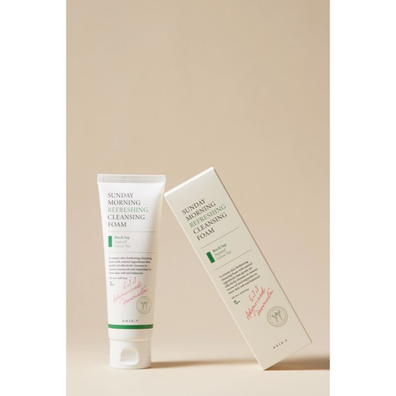 AXIS-Y 6+1+1 Advanced Formula Sunday Morning Refreshing Cleansing Foam hloubkově čisticí krémová pěna pro citlivou pleť 120 ml (obrázek 6)