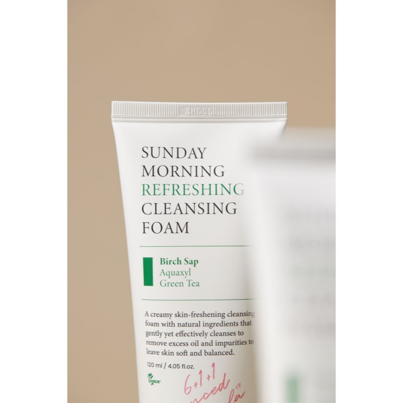 AXIS-Y 6+1+1 Advanced Formula Sunday Morning Refreshing Cleansing Foam hloubkově čisticí krémová pěna pro citlivou pleť 120 ml (obrázek 7)