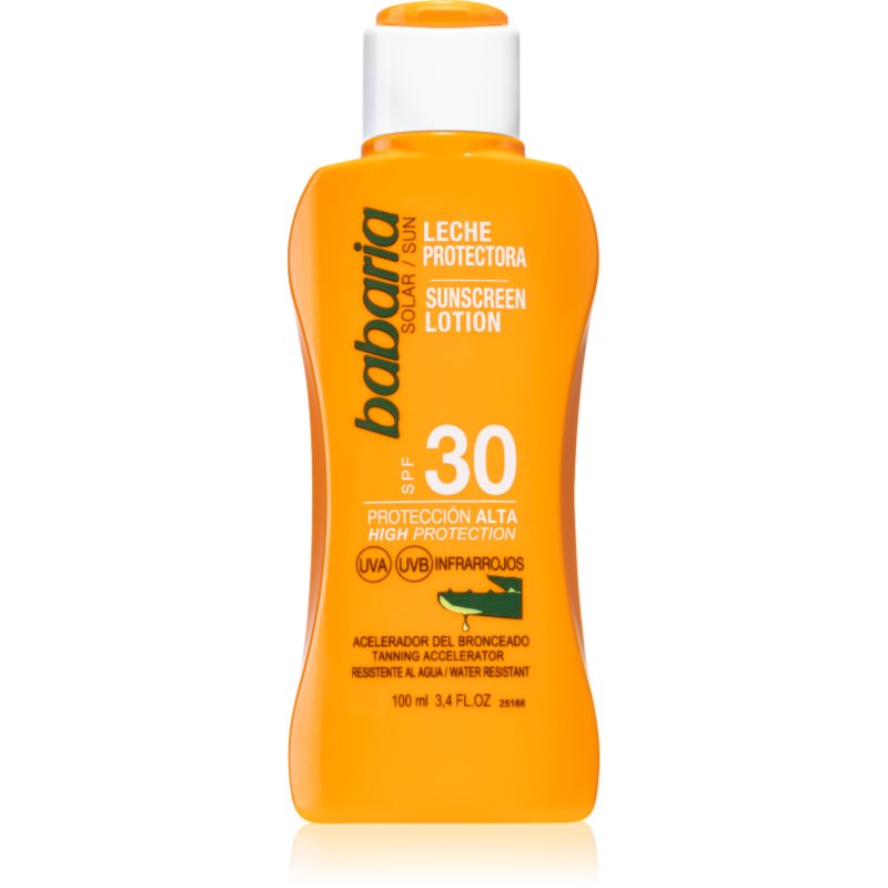 

Babaria Sun Aloe молочко для засмаги для інтенсивної засмаги SPF 30