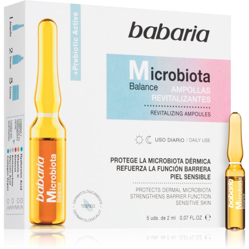 Babaria Microbiota Balance відновлююча сироватка в ампулах 5x2 мл