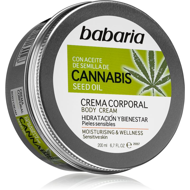 Babaria Cannabis зволожуючий крем для чутливої шкіри 200 мл