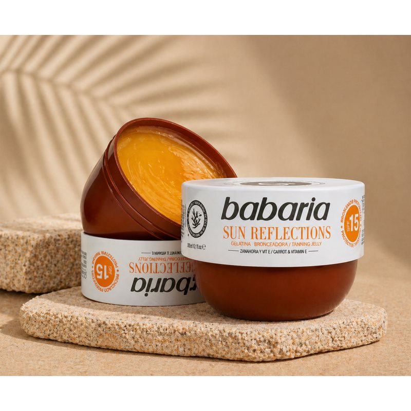 Babaria Tanning Jelly Sun Reflections ochranný gél SPF 15 300 ml (obrázok 4)