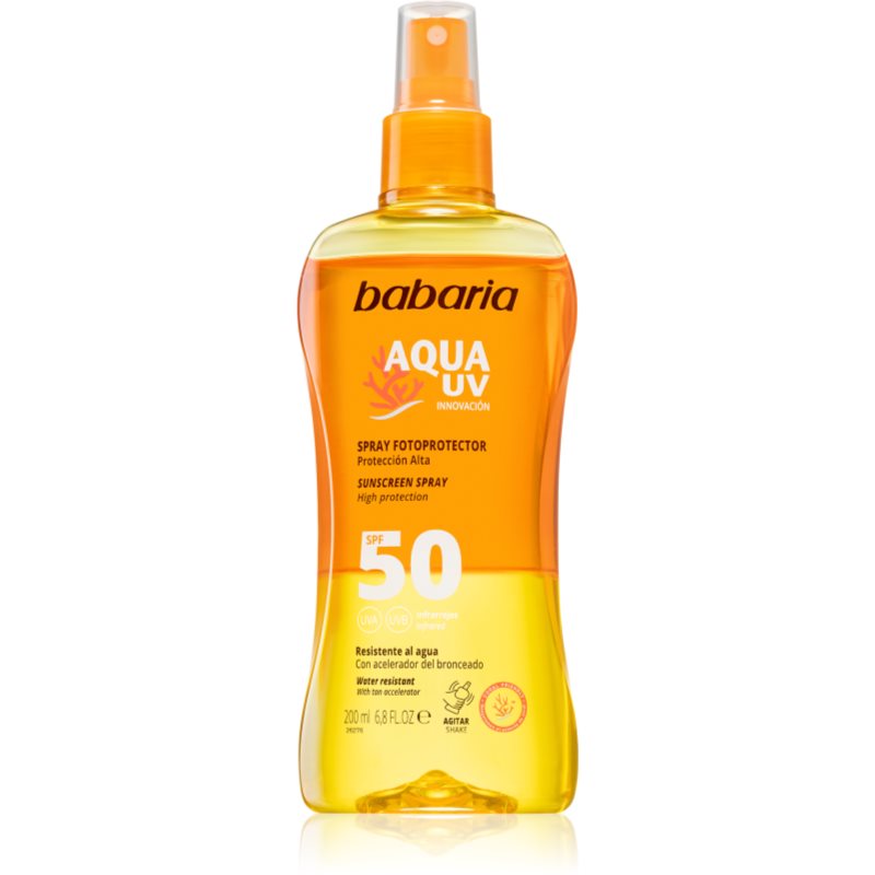 Babaria Sun Aqua UV спрей для засмаги SPF 50 200 мл