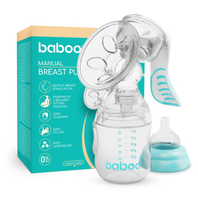 Baboo Manual Breast Pump with 4-level Suction Strength odsávačka mateřského mléka 1 ks (obrázek 6)