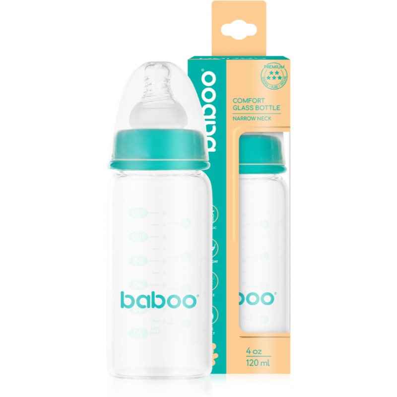 Baboo Anti-Colic Glass Bottle Glasfläschchen mit Anti-Kolik-System 0m+ 120 ml (Bild 4)