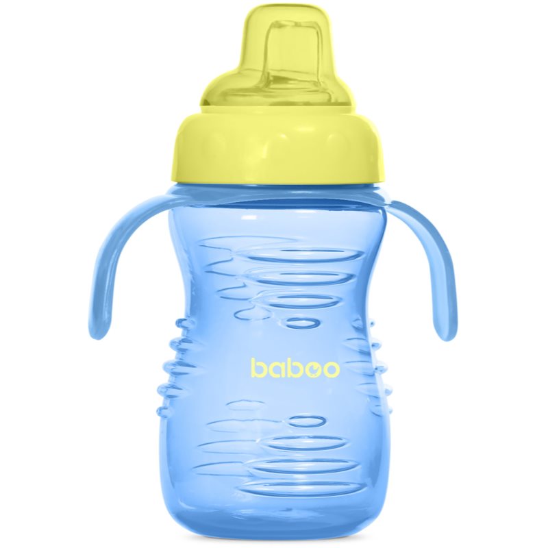 Baboo Cup with Silicone Spout Tasse mit Strohhalm Blue, 6m+ 260 ml (Bild 5)