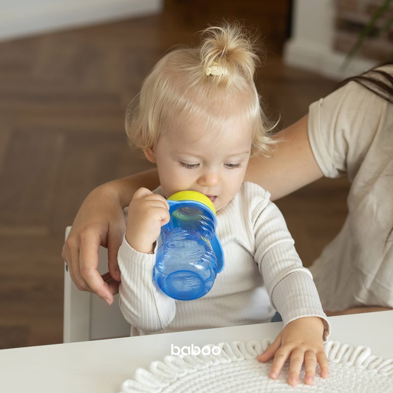 Baboo Cup with Silicone Spout Tasse mit Strohhalm Blue, 6m+ 260 ml (Bild 6)