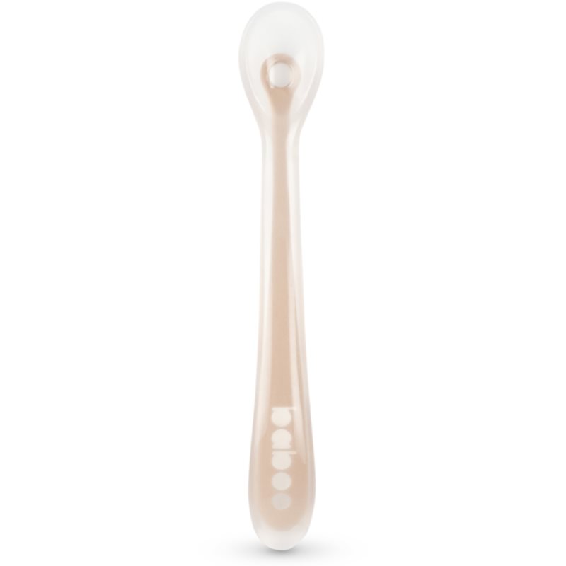 Baboo Silicone Spoon lyžička Au Naturale, 6m  1 ks
