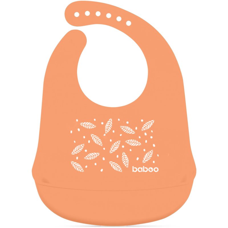 Baboo Silicone Bib podbradníček Peachy Keen, 4m  1 ks
