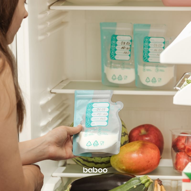 Baboo Breast Milk Storage Bags sáčky na uchování mateřského mléka 25x250 ml (obrázek 3)
