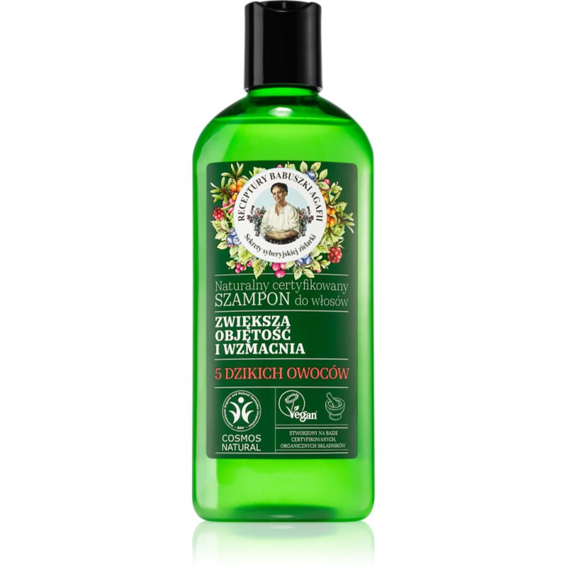 

Babushka Agafia Volume & Strengthening 5 Wild Berries зміцнюючий шампунь для об'єму