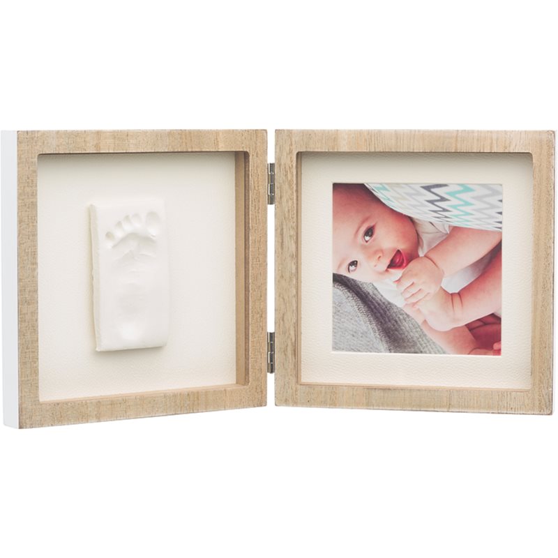 Baby Art Square Frame baba kéz- és láblenyomat-készítő szett Wooden 1 db