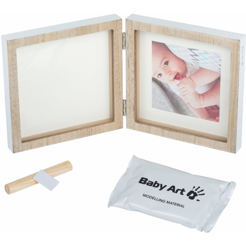 Baby Art Square Frame Baby Imprint Kit Wooden 1 Pc