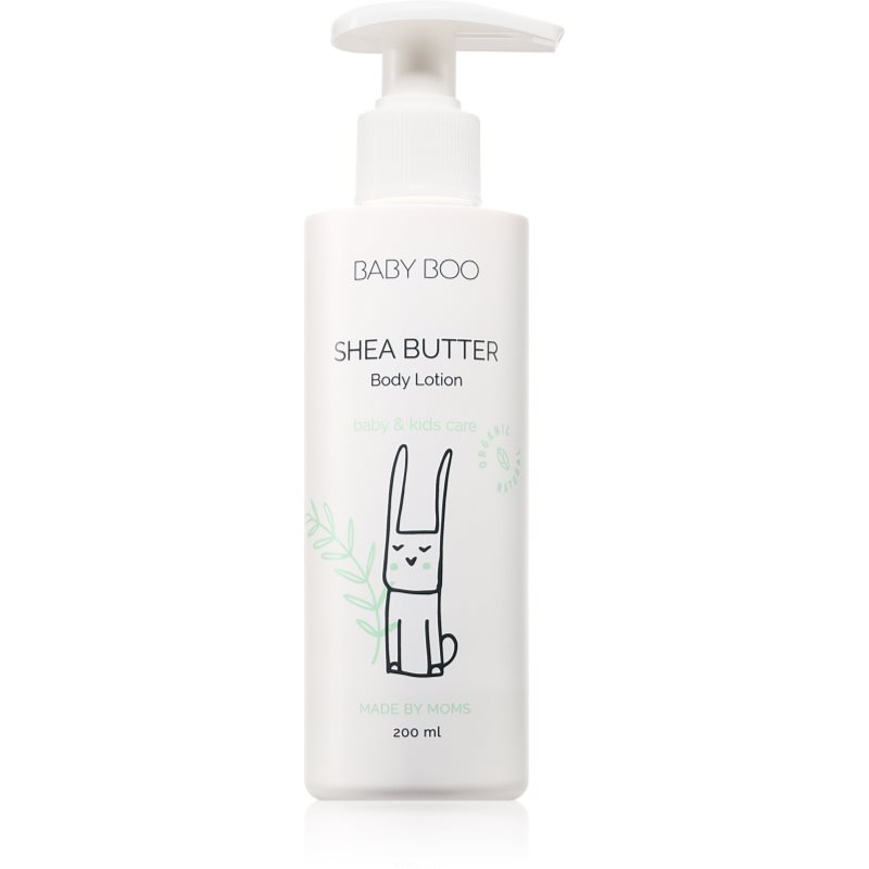 Baby Boo SHEA BUTTER Body Lotion természetes testápoló tej gyermekeknek bambuszvajjal 200 ml akciós termékkép 1