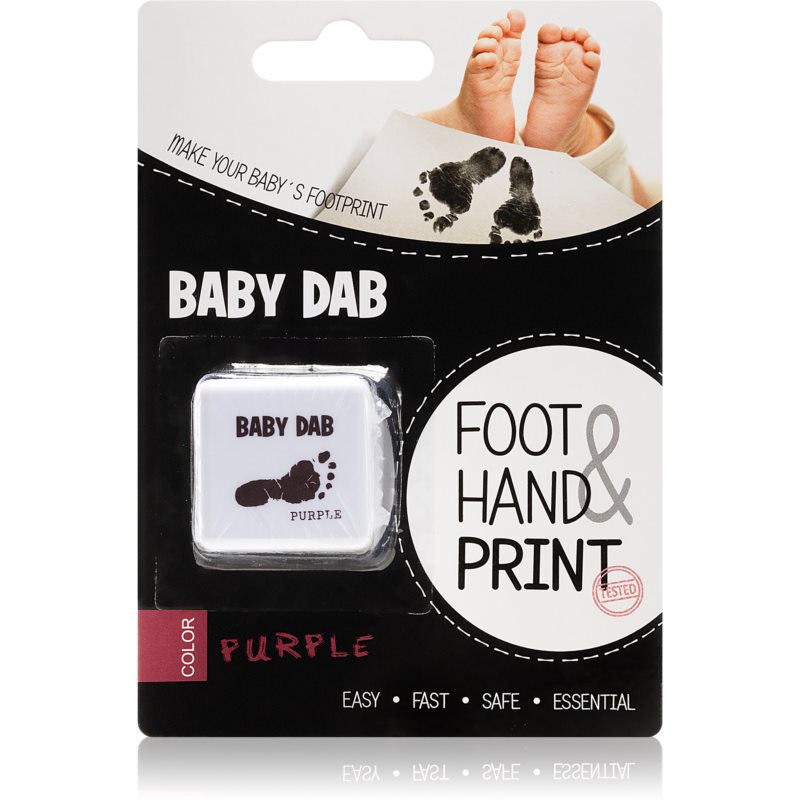 Baby Dab Foot & Hand Print Purple färg för avtryck unisex