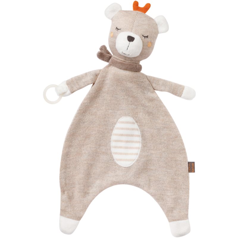 BABY FEHN FehnNATUR Comforter Teddy Sleep Toy With Clip 1 Pc