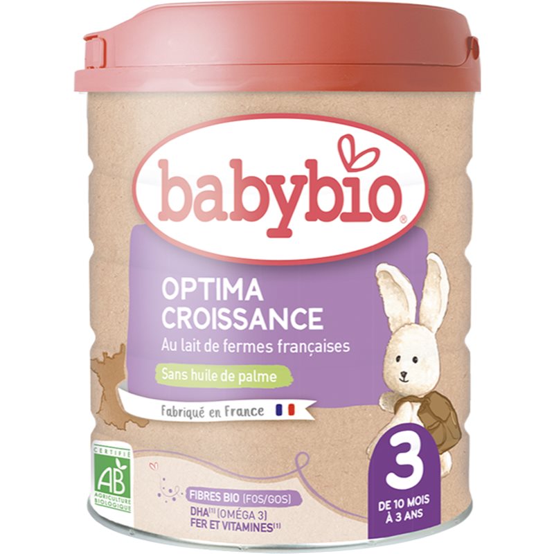 Babybio Optima 3 batoľacie mlieko s probiotikami a prebiotikami 800 g