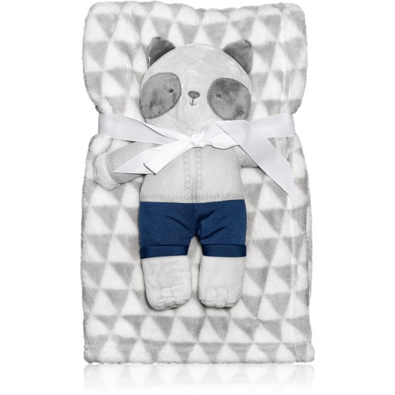 Babymatex Panda Grey подаръчен комплект за деца от раждането им