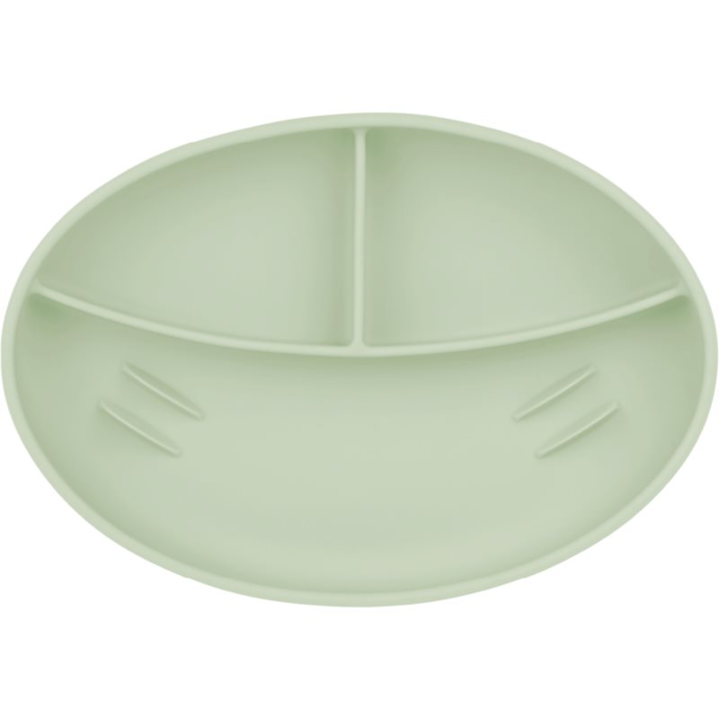 Babymoov Silicone Plate Green dělený talíř 1 ks