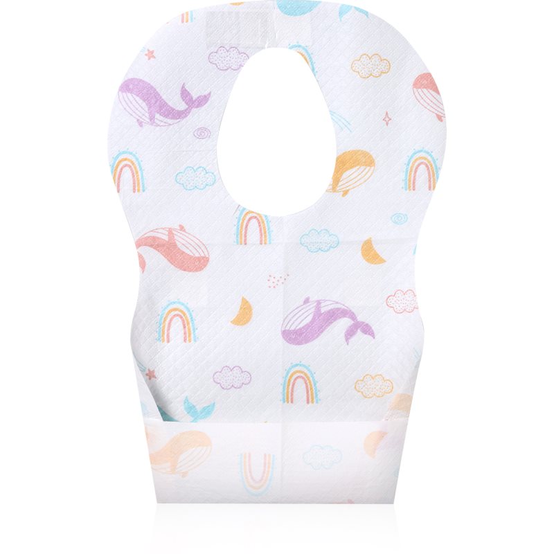 BabyOno Disposable Bibs 6m+ bryndák jednorázový 15x20 cm 10 ks