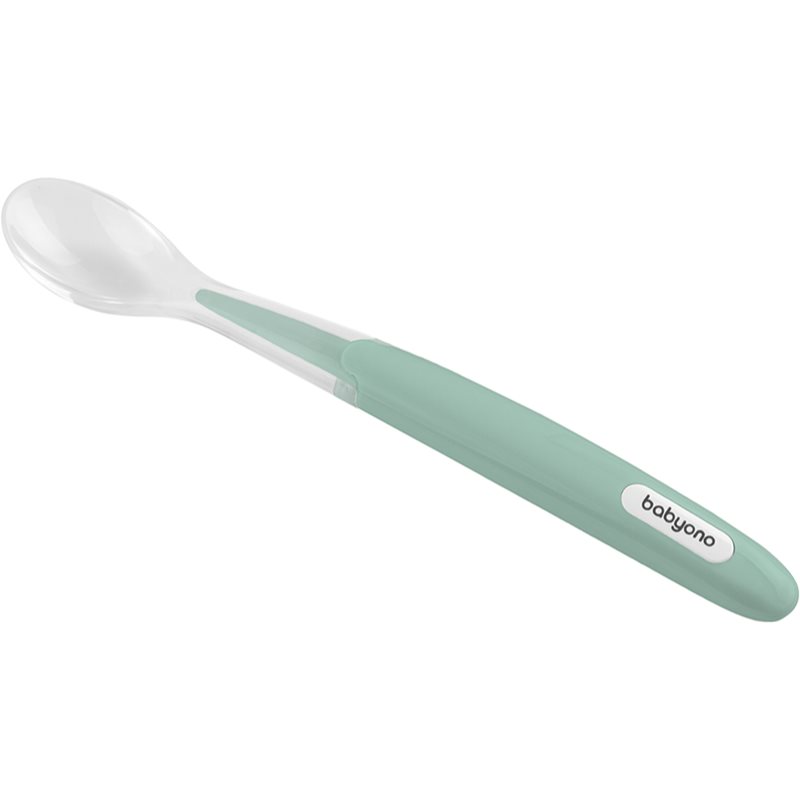 BabyOno Be Active Soft Spoon lyžička Mint 6 m+ 1 ks