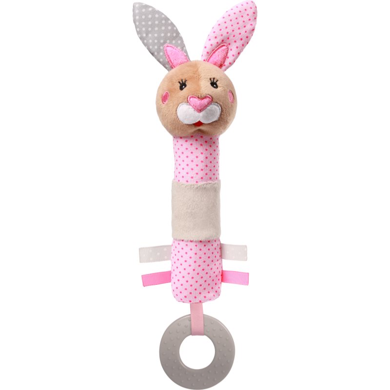 BabyOno Have Fun Baby Squeaker м’яка іграшка зі свистком Bunny Julia 1 кс