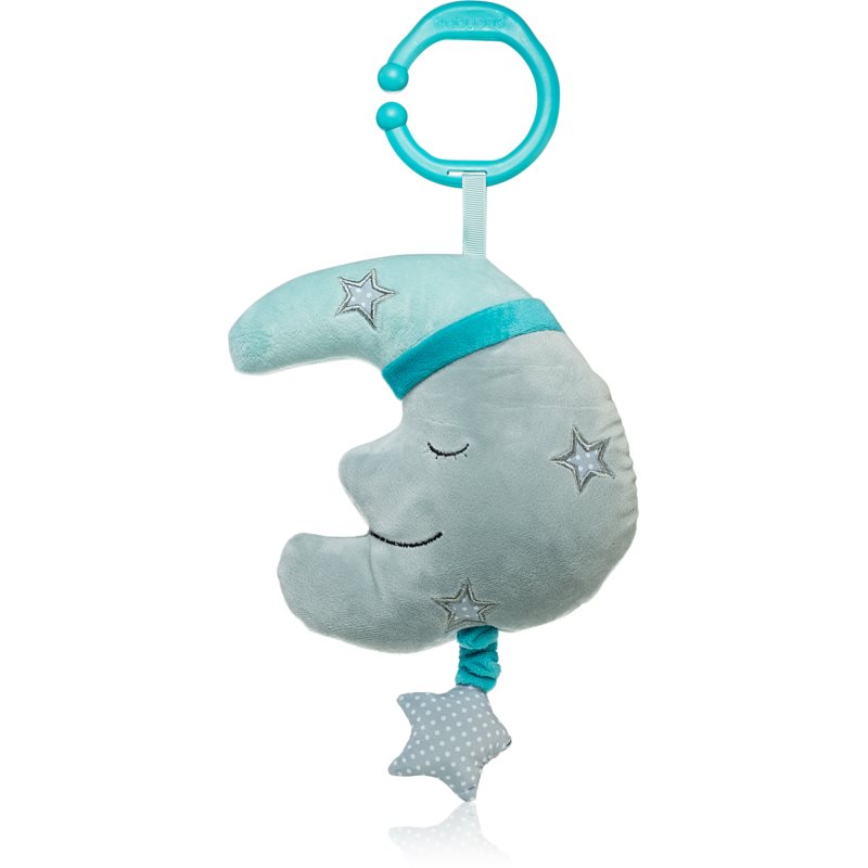 BabyOno Have Fun Musical Toy контрастна играчка за окачане с мелодия Happy Moon 0m+ 1 бр.