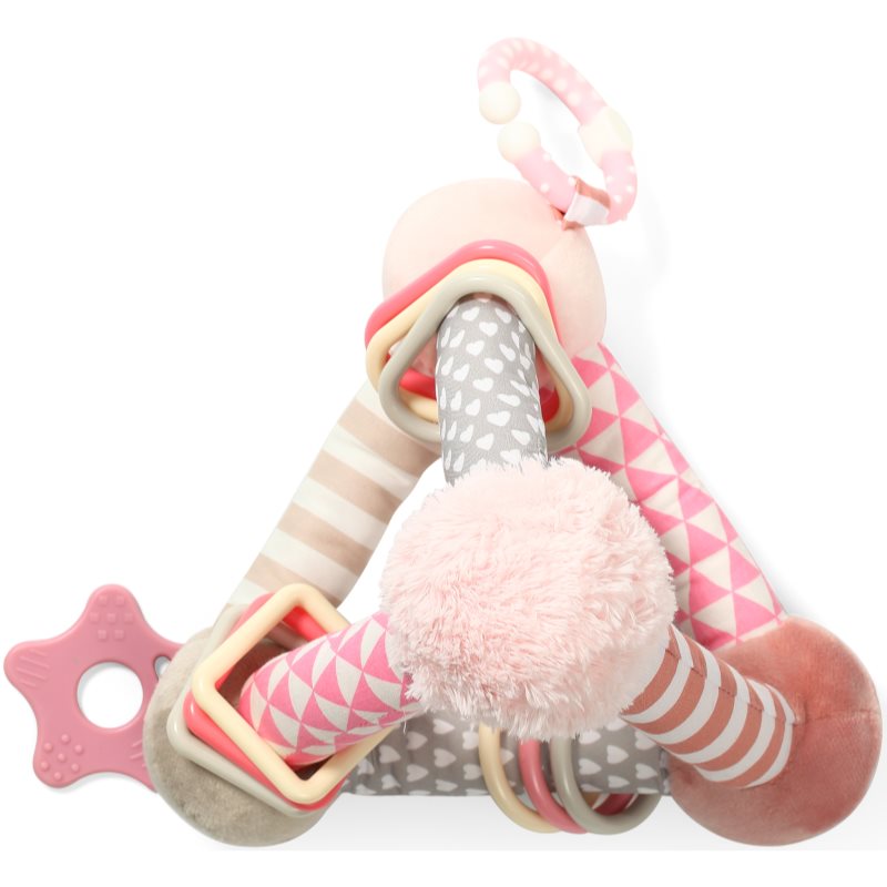 BabyOno Have Fun Educational Toy Stuffed Toy Pyramid Pink 1 Pc