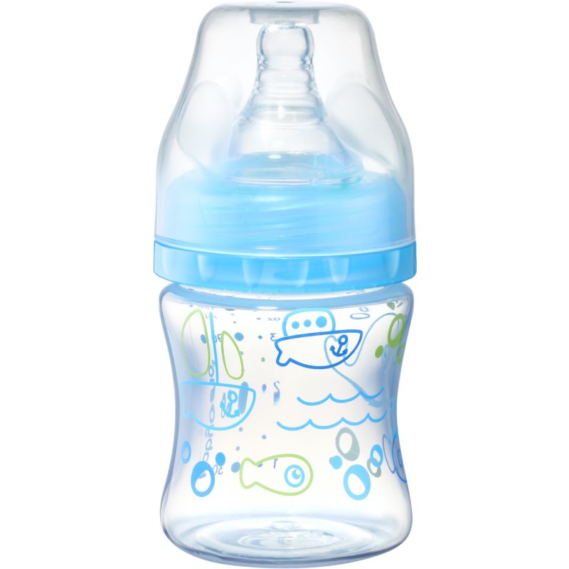 BabyOno Baby Bottle dojčenská fľaša anti-colic 0m+ Blue 120 ml