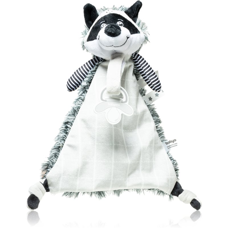 BabyOno Toy Snuggle Blanket With Clip Racoon Rocky 1 Pc