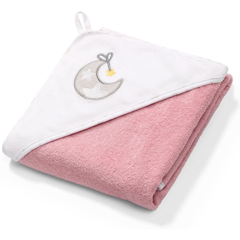 BabyOno Towel osuška s kapucňou 76 x 76 cm Pink 1 ks