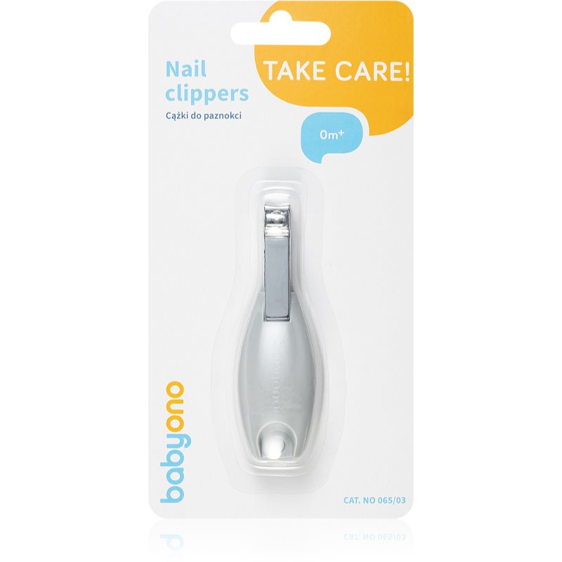 BabyOno Take Care Nail Clippers For Children Grey 1 Pc