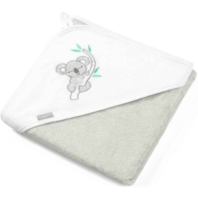 BabyOno Take Care Bamboo Towel osuška s kapucňou Gray 85x85 cm