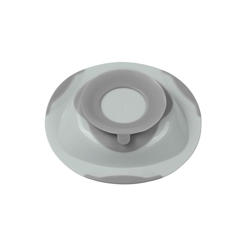 BabyOno Be Active Suction Plate тарілка з присоскою Grey 6 M+ 1 кс