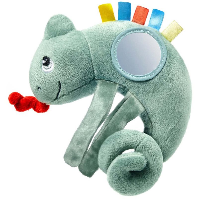 BabyOno Have Fun Pram Hanging Toy контрастна підвісна іграшка з дзеркальцем Chameleon Charles 1 кс
