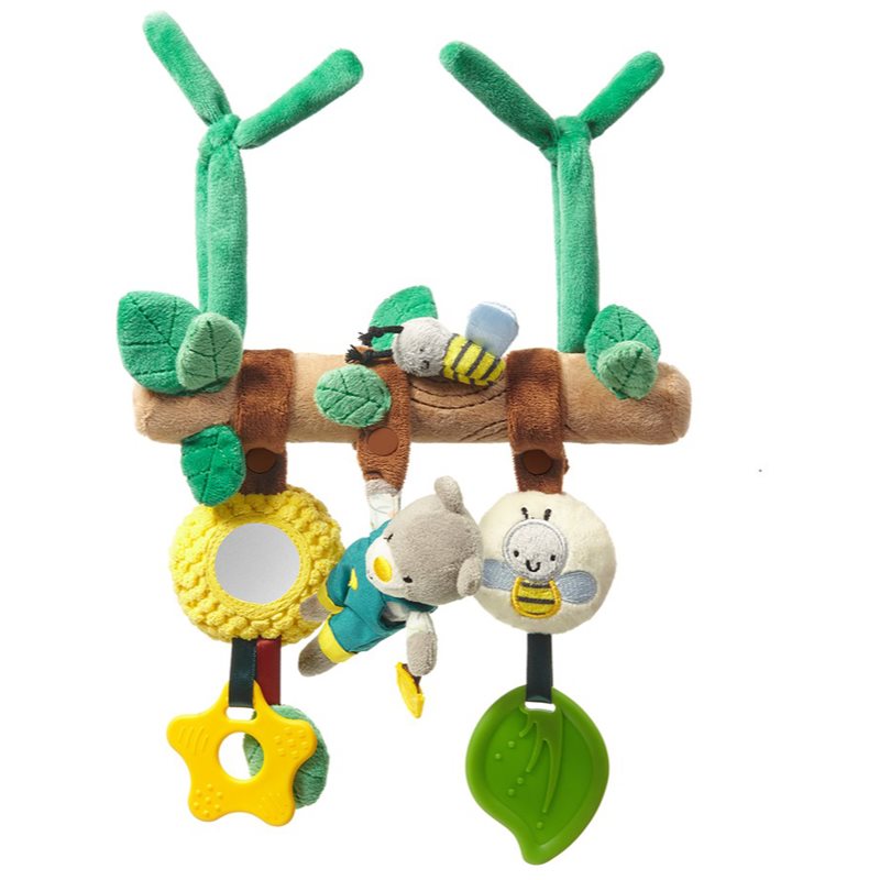 BabyOno Have Fun Educational Toy kontrastná závesná hračka Gardener Teddy 1 ks