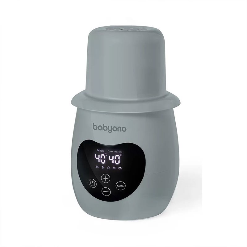 BabyOno Get Ready Electronic Bottle Warmer and Steriliser Chauffe-biberon multifonctionnel Grey 1 pcs unisex