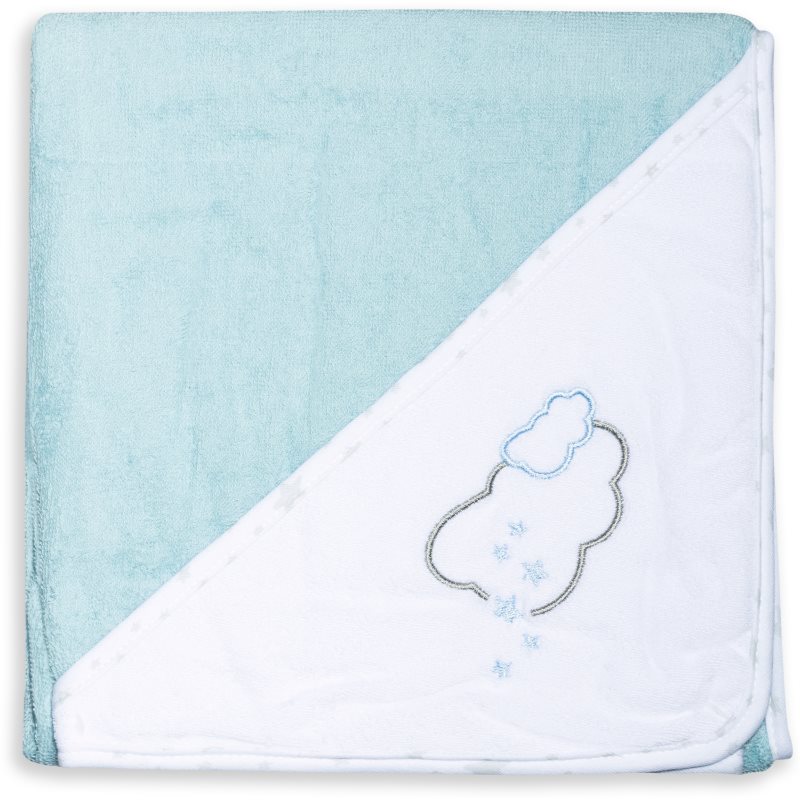 BabyOno Take Care Terry Hooded Towl Handtuch mit Kapuze Blue 85x85 cm