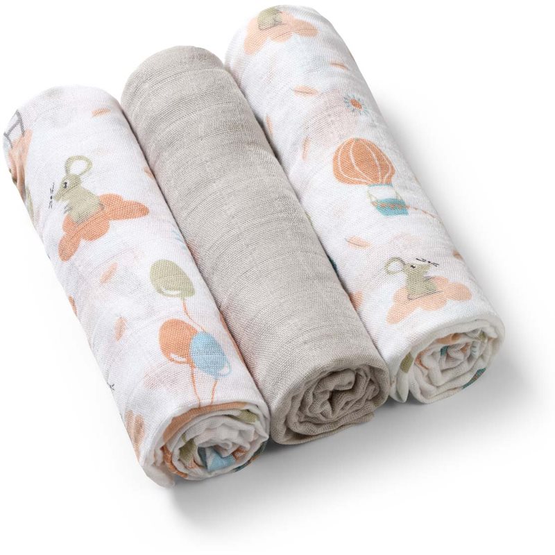 BabyOno Take Care Natural Bamboo Diapers cloth nappies Grey 3 pc
