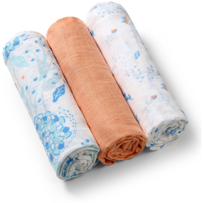BabyOno Take Care Muslin Diapers cloth nappies Orange 3 pc
