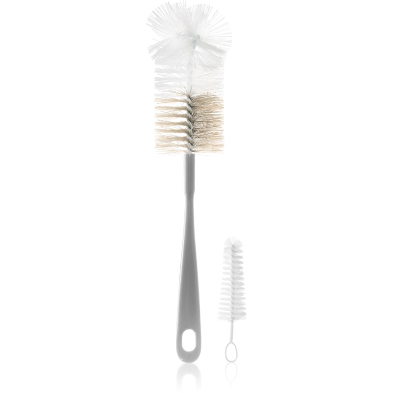 BabyOno Bottle Brush Bottle Brush kartáč na čištění láhví a saviček Grey 2 ks