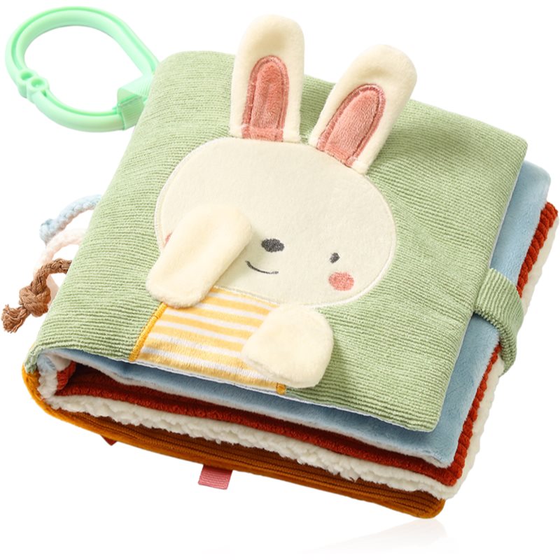 BabyOno Reversible Sensory Cloth Book 0m+ educatief boekje met contrasterende kleuren Nature 1 st