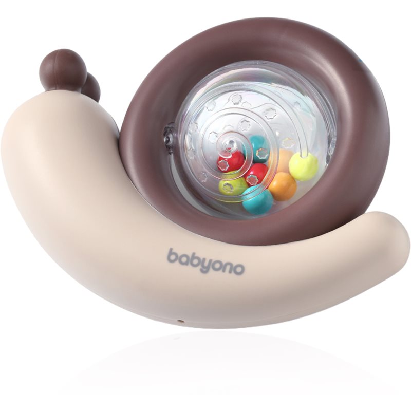 BabyOno Rattle 3m+ chrastítko Snail 1 ks