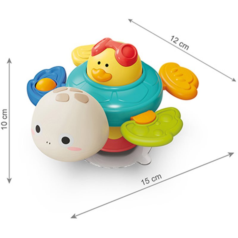BabyOno Have Fun Turtle hračka s prísavkou 6m+ 1 ks